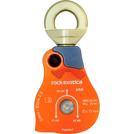 Rock Exotica Omni Block 2.6in Single Pulley 36648